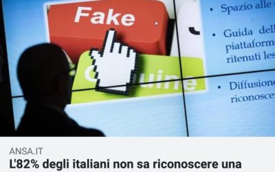 L’82% degli italiani non sa riconoscere una fake news – REPORTAGE DI ANSA.IT