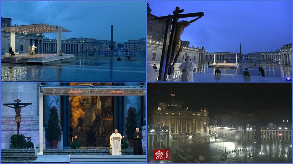 Buona Domenica delle Palme attraverso le immagine storiche della benedizione urbi et orbi di Papa Francesco – VIDEO