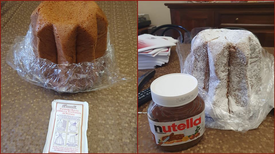 A casa Rocco affrontiamo così seriamente la quarantena che ci avvaliamo ancora del pandoro avanzato a Natale