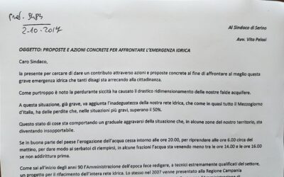 Referendum Costituzionale, rappresentanza democratica ed emergenza idrica a Serino: cos’hanno in comune? – DOCUMENTI IN ALLEGATO