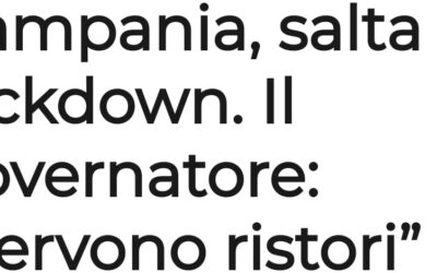 Coronavirus: De Luca fa dietrofront sul lockdown in Campania. Comportamento irresponsabile, pericoloso e vile! – APPROFONDIMENTO