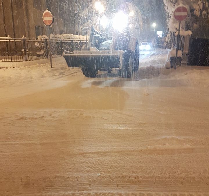 AGGIORNAMENTO emergenza neve  – 16 Gennaio 2017 ore 08.30 – Serino (AV) – FOTO